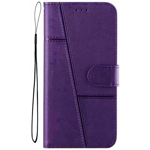 Чехол книжка wallet case для Tecno Camon 19 Neo / Техно Камон 19 Нео (Фиолетовая) чехол книжка fashion case для tecno camon 19 neo синий