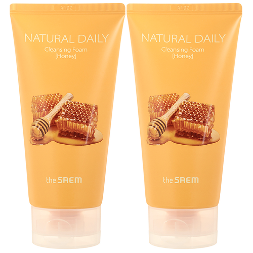 Набор пенок с экстрактом меда [The Saem] Natural Daily Cleansing Foam Honey Set 2