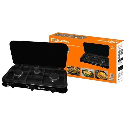 Газовая Настольная плита TDM Electric ГП-3 черный 209000₽