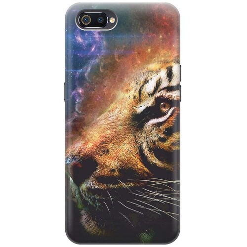 фото Gosso ультратонкий силиконовый чехол-накладка для oppo a1k / realme c2 с принтом "космический тигр"