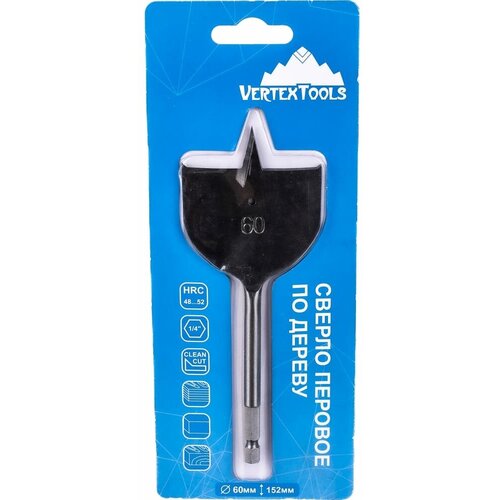 Перовое сверло по дереву vertextools 1133-60