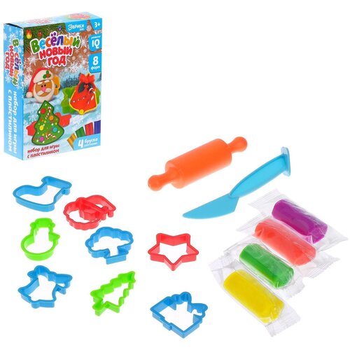 Набор для игры с пластилином «Веселый Новый Год» набор для игры с пластилином веселый новый год
