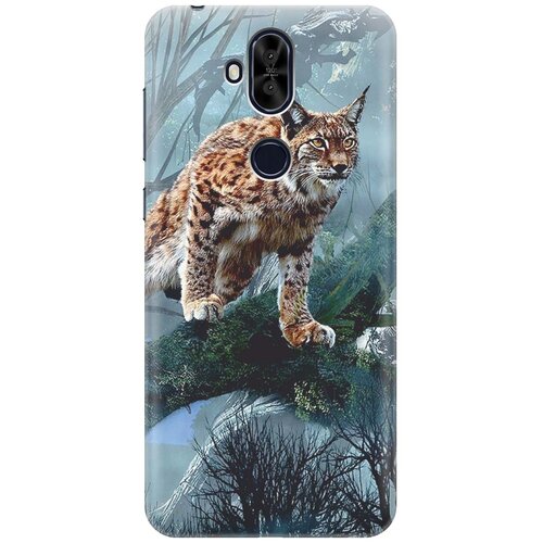 фото Re:pa накладка transparent для asus zenfone 5q / 5 lite zc600kl с принтом "дикая рысь"