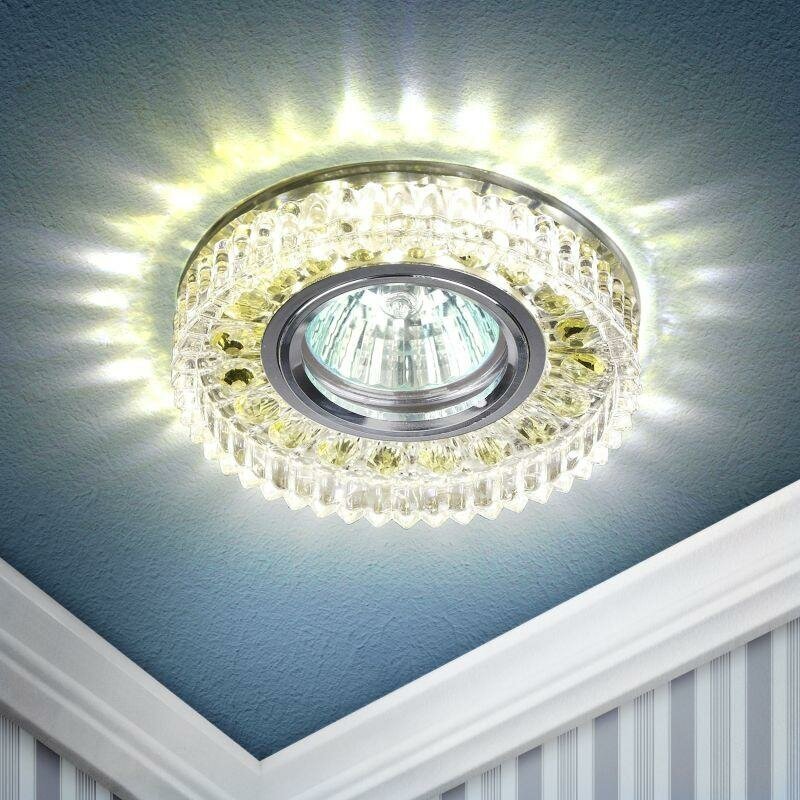 Встраиваемый светильник ЭРА LED с подсветкой DK LD14 SL/WH Б0028079 - фотография № 3