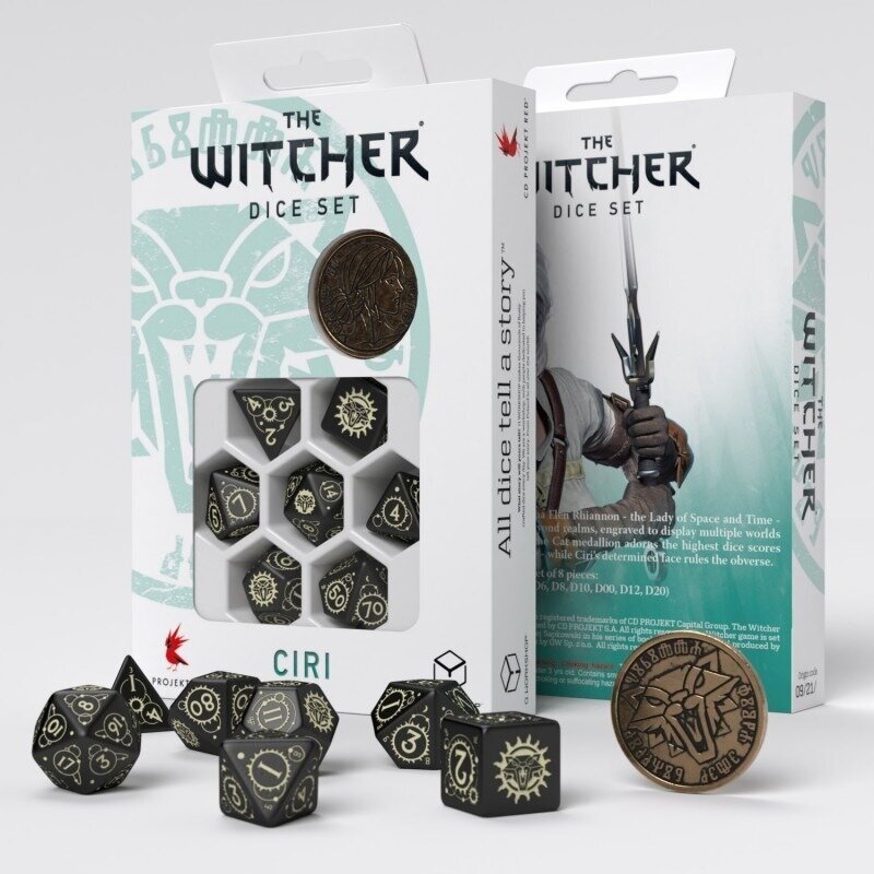 Набор кубиков для настольных ролевых игр Q-Workshop The Witcher Dice Set Ciri - The Zireael, 7 шт.