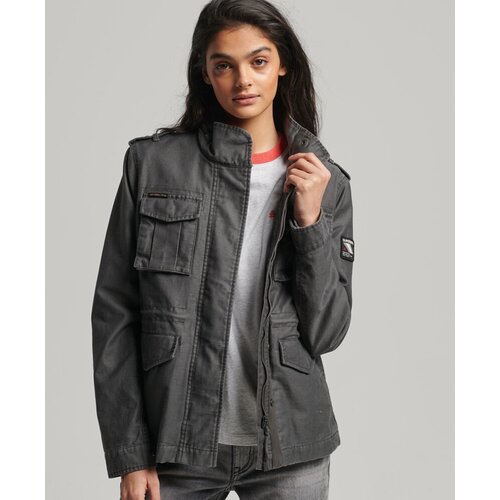 Куртка Superdry VINTAGE M65 JACKET, Пол Женский, Цвет Vintage Black, Размер 10