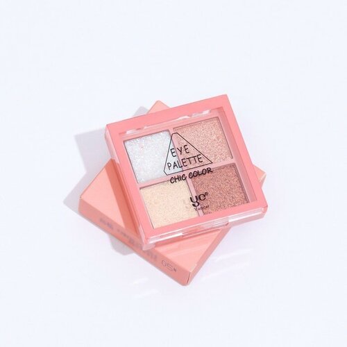 Палетка теней для век с блёстками 4 цвета 508₽