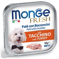 Корм для собак Monge Fresh, индейка 1 уп. х 32 шт. х 100 г
