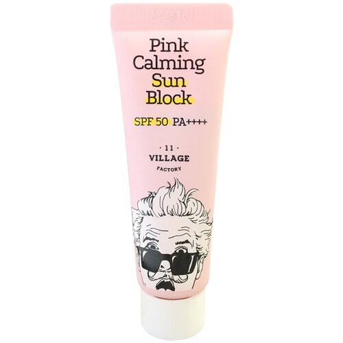 Village 11 Factory крем Pink Calming Sun Block SPF 50, 25 мл солнцезащитный крем village 11 factory pink calming sun block успокаивающий spf 50 50 мл