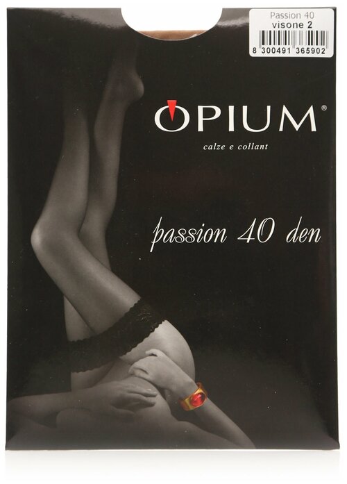 Чулки  Opium Passion, 40 den, размер 2, бежевый