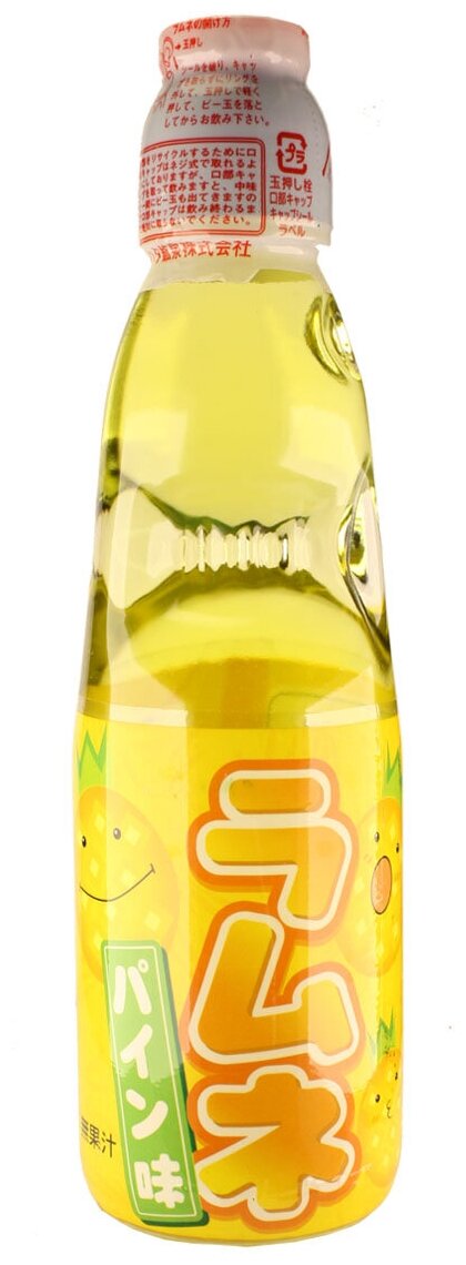 Лимонад RAMUNE газированнный "Lemonade Pineapple" (лимонад со вкусом ананаса), 200мл стекло, 1шт.