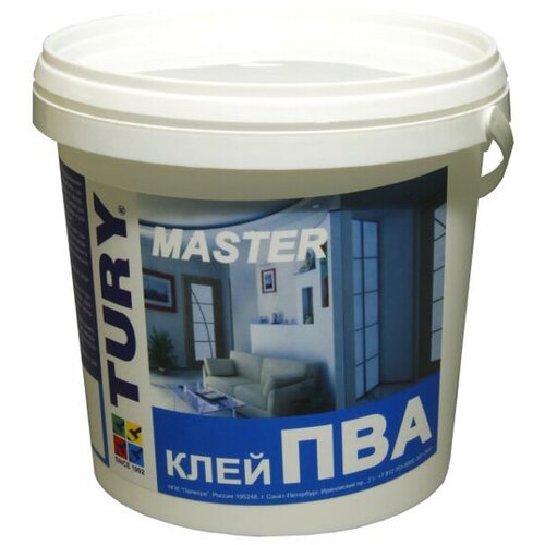 Клей ПВА TURY Master 1кг, арт. клей ПВА 1кг