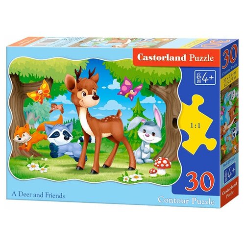 Пазл Castorland A Deer and Friends (В-03570), 30 дет.  - купить со скидкой