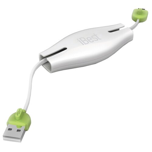 Кабель iBest USB - microUSB (iPW08), белый миниатюрный удлинительный кабель аудиосигнала ibest ipw 05