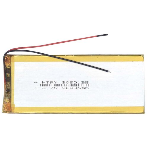 Аккумулятор Li-Pol (батарея) 3*50*135мм 2pin 3.7V/2800mAh аккумулятор li pol батарея 6 29 45мм 2pin 3 7v 800mah