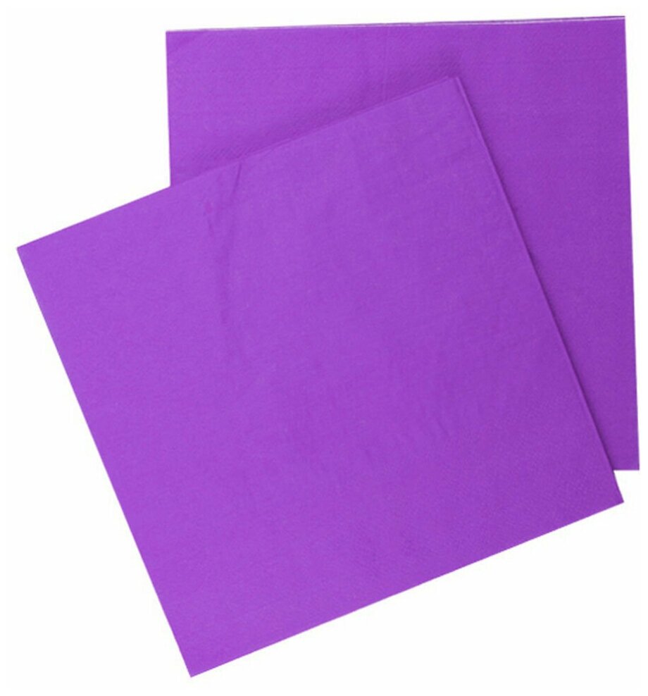 Салфетки бумажные Riota, фиолетовый, 33 см, 12 шт.