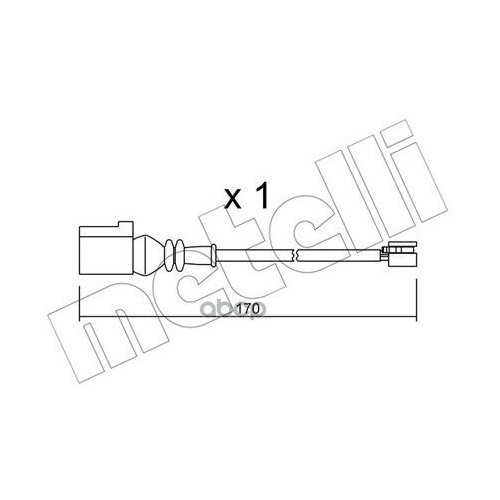 Датчик Износа Тормозных Колодок Metelli арт. SU289