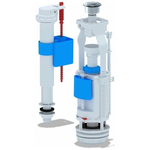 Арматура для бачка АНИ Пласт WC9510C инкоэр арматура для бачка сливная наливная с нижнем подключением кнопка хром 2 режима