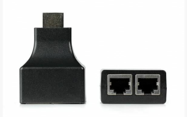 Адаптер Smartbuy для передачи HDMI сигнала по витой паре UTP 5e/6, до 30 м.(в компл.2 адаптера) (A25