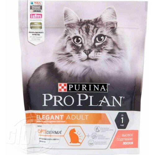 Корм для кошек Purina Pro Plan Elegant Adult с лососем, 400 г