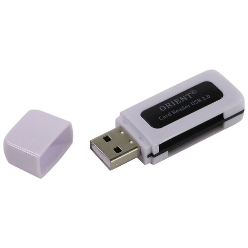 Картридер USB 2.0 Card Reader Micro ORIENT CR-011R SDHC/SDXC/microSD/MMC/MS/MS Duo/M2