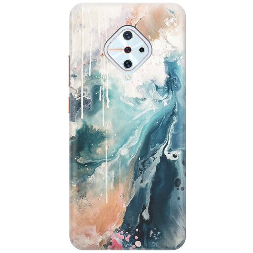 фото Re:pa накладка transparent для vivo v17 с принтом "брызги красок"