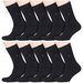 Комплект из 10 пар мужских махровых носков RuSocks (Орудьевский трикотаж) черные, размер 25 (38-40)