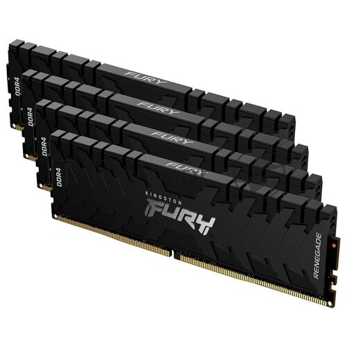 Kingston DRAM 32GB 3200MHz DDR4 CL16 DIMM Kit 4x8Gb FURY Renegade Black KF432C16RBK4 32 1521200₽