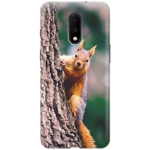 фото Re:paчехол - накладка artcolor для oneplus 7 с принтом "белочка"