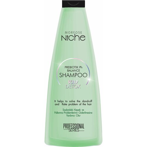 MORFOSE NICHE PREBIOTIC pH BALANCE SCALP DETOX Шампунь, восстанавливающий РН-баланс кожи головы 400 мл шампунь для волос morfose niche prebiotic ph balance shampoo scalp detox 400 мл