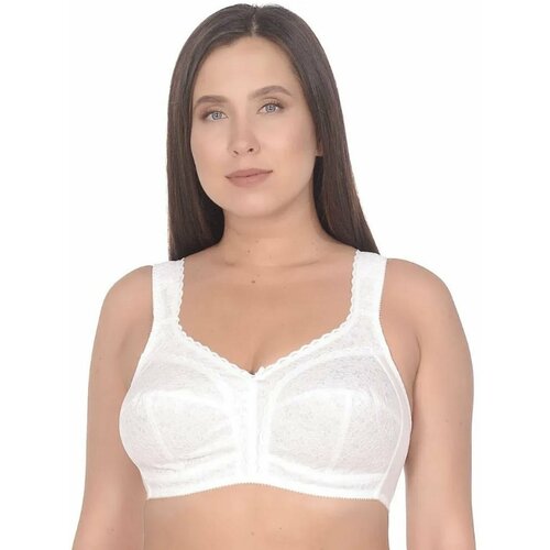 Бюстгальтер классика , чашка высокая закрытая, размер 85Д, белый