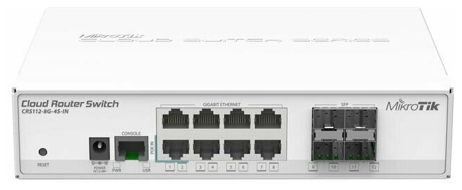 Коммутатор MikroTik Cloud Router Switch CRS112-8G-4S-IN