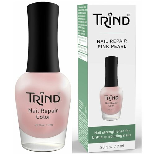 Trind Средство для ухода Nail Repair Color, 9 мл, розовый перламутровый восстановитель для ногтей trind укрепитель для ногтей розовый