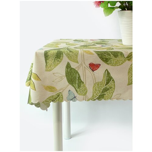 фото Тефлоновая скатерть mori райские птички 180х140