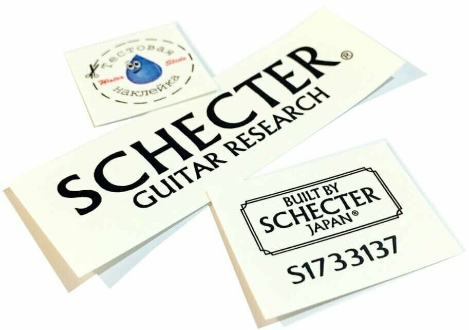 Набор декалей на гитару "Schecter Guitar Research"