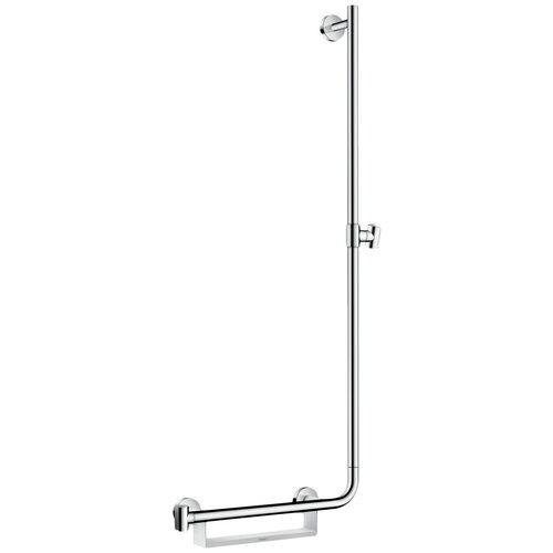 Штанга для душа Hansgrohe Unica Comfort 26404400 110 см левосторонняя, белый/хром hansgrohe душевая штанга hansgrohe unica 26404400