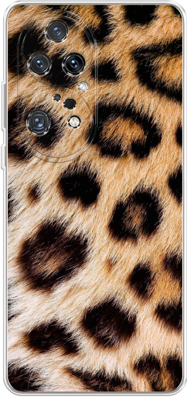 Силиконовый чехол на Huawei P50 Pro / Хуавей P50 Про Леопардовый принт