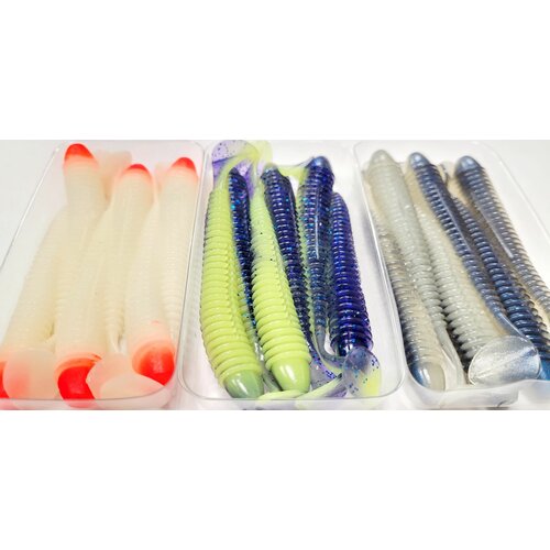 фото Виброхвост на судака набор/ силиконовые приманки комплект go2rybalka