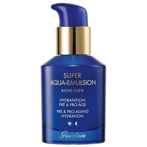 Guerlain Super Aqua-Emulsion Rich эмульсия для лица насыщенная, 50 мл экстраувлажняющая гелевая эмульсия для лица darling aurora rich 14 мл