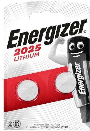 Элемент питания Energizer Lithium CR2025 бл 2