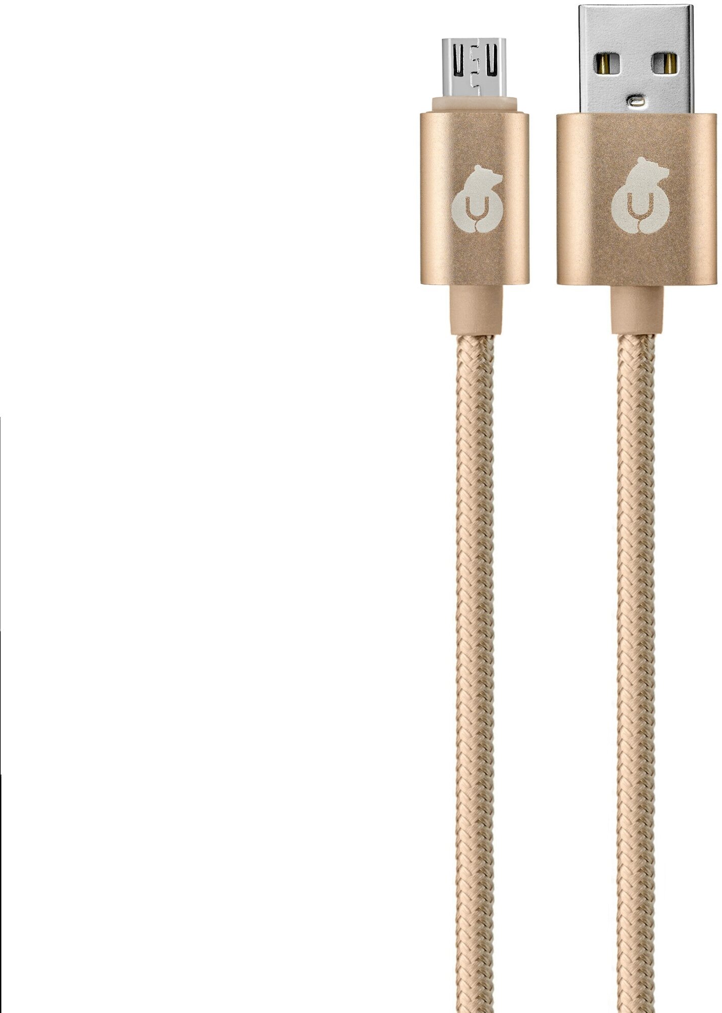 UBear CORD Micro-USB to USB-A Cable, 1,2 m. gold