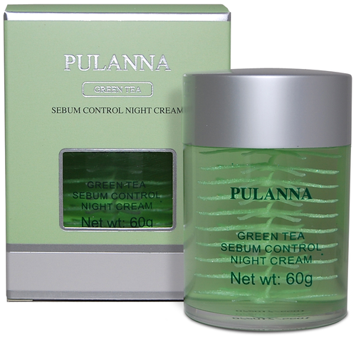 PULANNA Ночной крем себум-контроль с Зеленым Чаем - Sebum Control Night Cream 60г