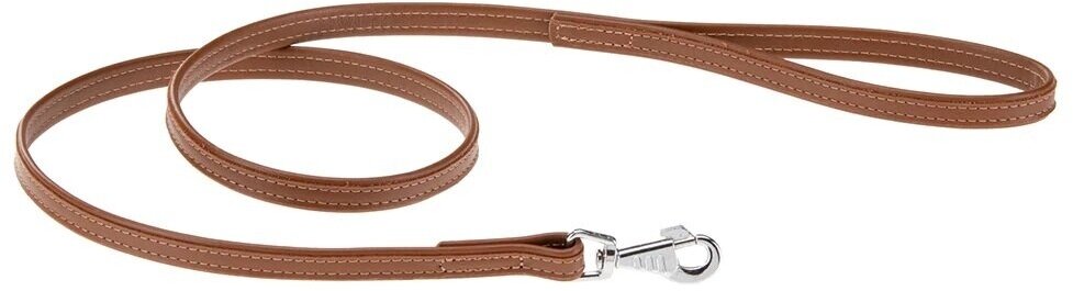 фото Кожаный поводок для собак Ferplast Vogue из натуральной кожи 20 мм./120 см. (коричневый)