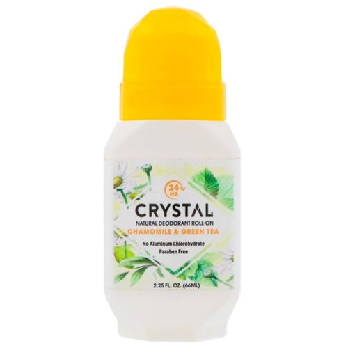 Crystal Дезодорант Chamomile  & Green Tea, ролик, 66 мл