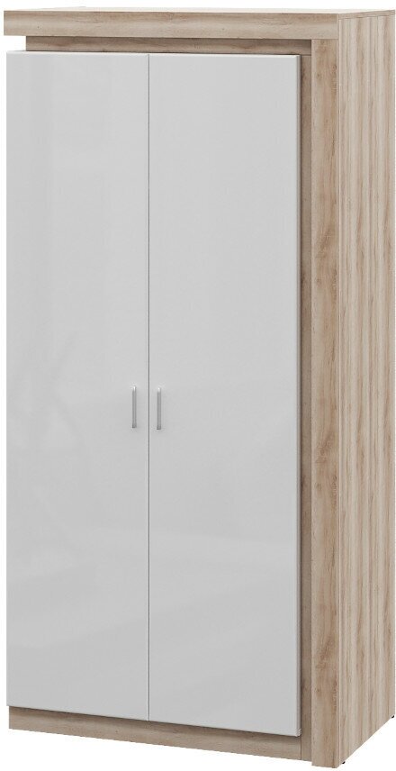 Шкаф для одежды двухдверный Люмен распашной деревянный с полками в гостиную/гардеробную/прихожую - фотография № 2