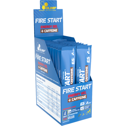 Энергетические гели Olimp Fire Start Energy Gel + Caffein (36 г) Черная смородина