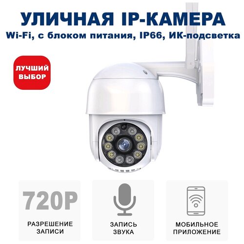 Уличная беспроводная ip-камера наблюдения WiFi (C блоком питания) и управлением со смартфона Blackview CAM-01