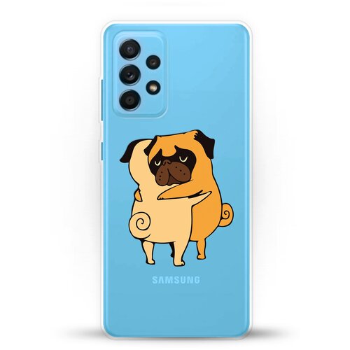 фото Силиконовый чехол мопсы на samsung galaxy a52 andy & paul