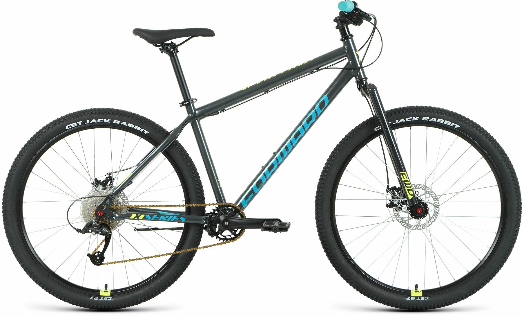 Горные (кросс-кантри) велосипеды Forward Горный велосипед FORWARD SPORTING 27,5 X 2020-2021, 17" темно-серый/зеленый
