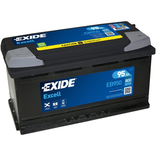 фото Аккумулятор автомобильный exide excell eb 950 6ст-95 обр. 353x175x190